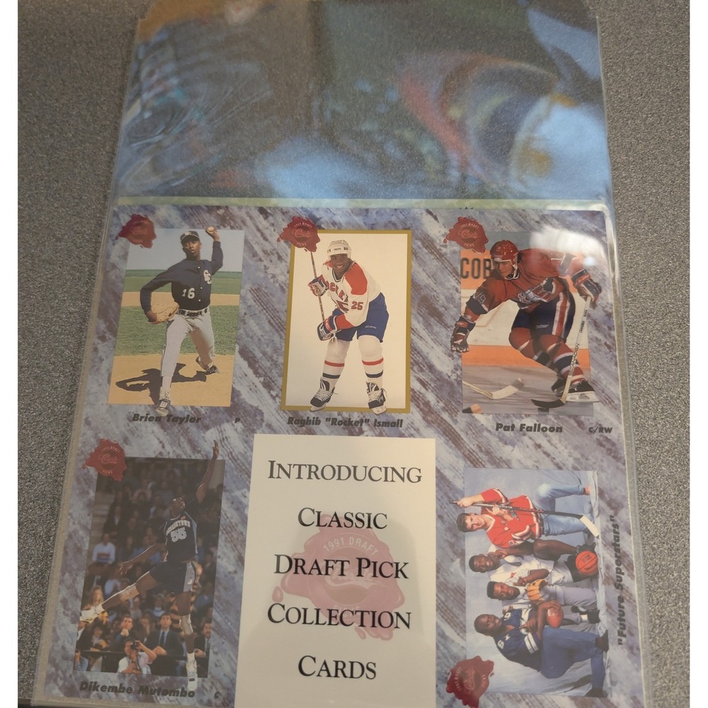 Classic 1991 Draft Pick Collection Promo Set Larry Johnson Dikembe Mutombo 07038